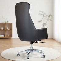 Avec châssis multifonctionnel de qualité 4 de luxe Chaise de bureau ergonomique pivotante en cuir noir