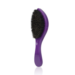 Nuovo Design manico in plastica leggera spazzola <span class=keywords><strong>per</strong></span> <span class=keywords><strong>barba</strong></span> con setole di cinghiale medio duro Logo personalizzato spazzola <span class=keywords><strong>per</strong></span> capelli a 360 onde - Product Image 4
