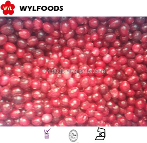 Chất lượng cao iqf cranberries đông lạnh ngọt ngào toàn bộ mô hình với bảo quản nước đóng gói số lượng lớn mâm xôi để bán - Product Image 4