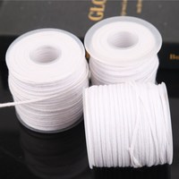 1 Rouleau de 60m de Mèche de Bougie en Coton Tressé pour Fabrication de Bougies, Accessoire Parfumé, Vente en Gros, Mèche Naturelle Sans Fumée
