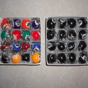 Bola de <span class=keywords><strong>billar</strong></span> de 0,98 pulgadas, llavero de <span class=keywords><strong>8</strong></span> bolas de <span class=keywords><strong>billar</strong></span> de diámetro, llavero de colores, 16 Uds. - Product Image 5
