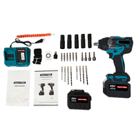 Kit de Llave de Impacto Inalámbrica de Gran Venta con Batería de Litio de 20V y Vaso de 1/2 Pulgada