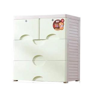 Armario de Juguetes para Bebés de 5 Niveles, Armario de Plástico <span class=keywords><strong>con</strong></span> <span class=keywords><strong>Ruedas</strong></span>, <span class=keywords><strong>Cajonera</strong></span> Plegable para Ropa - Product Image 5