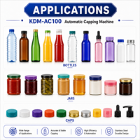 Machine de capsulage automatique robuste KDM-AC100 pour bouteilles de détergent, de shampoing, de lubrifiant et de produits chimiques