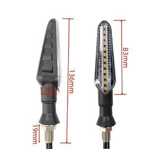 Luz LED de Señal de Giro Secuencial para Motocicleta, 12V, Montaje Lateral de Una Sola Línea, para Actualización, 10 Lentes SX-065 - Product Image 3