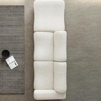 Juego de Sofás Modulares en Forma de L, Tapizados en Tela, 3 Plazas, Sofá Cama Comprimido con Otomana, Diseño Moderno para Hotel y Sala de Estar