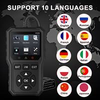 Lecteur de code OBD FOXSUR V529, scanner automobile, diagnostic de panne de voiture, détecteur de panne de voiture OBD, scanner de diagnostic automobile