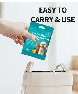 Toallitas Húmedas para Mascotas para Eliminar Manchas de Lágrimas <span class=keywords><strong>en</strong></span> los Ojos, Hipoalergénicas, Sin Perfume, Sin Alcohol, Suaves, Seguras, Naturales, para Limpiar los Ojos de Perros y Gatos - Product Image 5