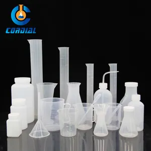 CORDIAL Laboratório Plasticware 50ml 100ml 250ml 500ml 1000ml 2000ml Graduado Copos De Medição Copo De Plástico