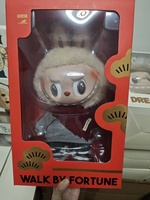 Original pour Labubu Big Dolls 38cm Latte Toys PVC Plush Toys Mystery Boxes Walk by Fortune