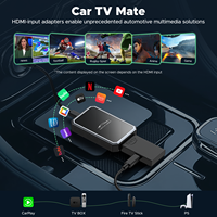 2-en-1 Car TV Mate & Wireless Carplay TV Adapter pour Switch, TV Sticks, Convertir l'écran de la voiture avec Type-C/USB, Wi-Fi 5.8GHz