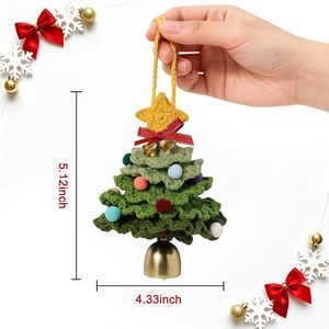 Père Noël en crochet fait main de qualité supérieure - Emballage en boîte en papier écologique - Ornement de Noël - Cadeau artisanal de haute qualité - Product Image 3