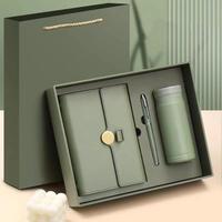 Articles de cadeau d'affaires de logo personnalisé ensemble de stylos bouteille sous vide pour carnet A5 avec boîte cadeau pour le marketing promotionnel bureau d'entreprise