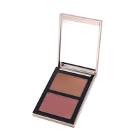 Palette Duo Bronzante Personnalisée avec Logo Privé – Poudre Contour et Highlighter Bicolore pour Maquillage Visage – Vente en Gros