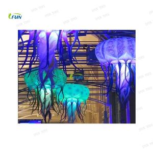 Méduse lumineuse LED gonflable irisée, éclairage suspendu, ballon méduse, tentacules de pieuvre, pompe à air électrique IFUN pour fête - Product Image 2
