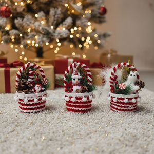 Cestas de Regalo Navideñas al por Mayor, Adornos de Muñeco de Nieve y Oso Polar para Centros Comerciales, Hoteles, Restaurantes, Decoración Navideña para Escaparates - Product Image 3
