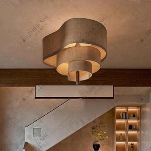 Wabi Sabi Style Ceiling <b>Light</b> Led Hardwired Suspended For Bedroom <b>Dining</b> Room - Product Image 3