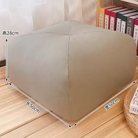 Vente en gros de tabouret pouf en cuir PU chaise pouf de salon pouf sans remplissage