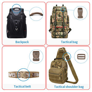 도매 맞춤형 전술 벨트 플라스틱 버클 및 휴대용 손잡이 50mm D링 전술 버클 - Product Image 6