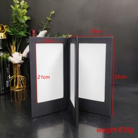 Restaurant Led Menu Livre Affichage 28*15cm Écran Quatre Côtés Illumized Électronique Rechargeable Écran Tactile Led Menu