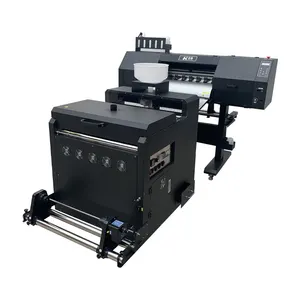 Penjualan Terbaik 4 head printer dtf xp600 i3200-A1 dtf 24 inci printer dan pengocok bubuk semua dalam satu