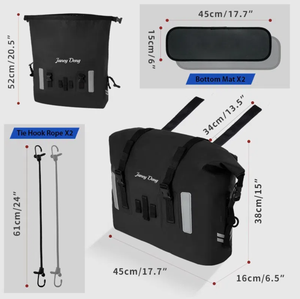 Bolsa trasera de protección para motocicleta 2024, bolsa de <span class=keywords><strong>herramientas</strong></span> de almacenamiento de gran capacidad, bolsa impermeable para SILLÍN de motocicleta - Product Image 4