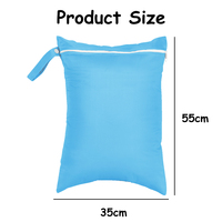 Sac à couches imperméable en polyester PUL solide de grande capacité, lavable, écologique, à poche unique, prix avantageux