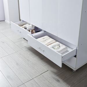 โรงงานเต้าเสียบไม้4ประตู4ลิ้นชักตู้เสื้อผ้าตู้เสื้อผ้าในสีขาวบริสุทธิ์ที่มีเมล็ดราคาถูกตู้เสื้อผ้าขนาดใหญ่ - Product Image 4