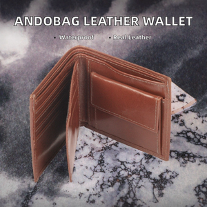 Genuine Leather <b>Women</b> Short <b>Wallet</b> Zipper <b>Card</b> Holder Fashion Compact Purse for Daily Use - Product Image 2