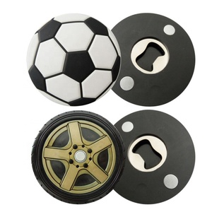 Recuerdo Deportivo, Moderno y Antiguo, Rectangular, Balón de Fútbol, Baloncesto, Abridor de Botellas Personalizado, Imán para Refrigerador, Aleación de Aluminio Fundido a Presión - Product Image 1
