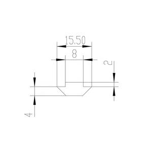 Matériau de l'écrou à rainure en <span class=keywords><strong>T</strong></span> Profil en forme de <span class=keywords><strong>T</strong></span> Fente OB30 Profil en aluminium à rainure <span class=keywords><strong>8</strong></span> <span class=keywords><strong>T</strong></span> Profil auxiliaire #9116 - Product Image 3