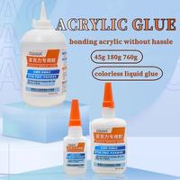 Adhésif acrylique transparent spécial Zhanlida 760g pour panneaux publicitaires en PMMA, verre organique, PC et boîtes de rangement