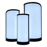 Boîtes lumineuses publicitaires rétroéclairées en tissu, boîte lumineuse LED en film souple de forme personnalisée, panneau publicitaire lumineux LED