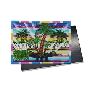 Collection de souvenirs de voyage de Saint-Martin Aimants en émail métallique Palmier de plage Aimants de réfrigérateur de l'île des <span class=keywords><strong>Caraïbes</strong></span> Logo personnalisé - Product Image 3