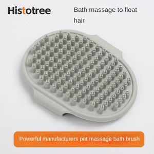 Spazzola da massaggio personalizzata ecologica in Silicone per animali domestici di lusso in ABS per cani gatti toelettatura bagno - Product Image 3