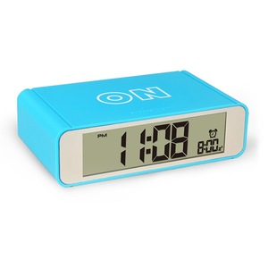 Thông Minh Kỹ Thuật số điện tử Mini LCD Đồng Hồ Báo Thức Lớn lật đèn nền snooze chức năng cảm ứng im lặng cho bàn/Bảng trẻ em sinh viên - Product Image 6