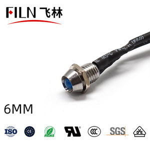 Film 3mm led yüksek parlaklık sarı mavi kırmızı 120V 110V ekipman gösterge işıkları 6mm delik boyutu <span class=keywords><strong>pilot</strong></span> lamba sinyal ışıkları - Product Image 4