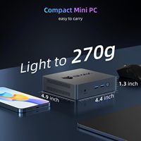 Mini PC Bmax B3 Pro Intel N5095 (jusqu'à 2,9 GHz) 8 Go de RAM LPDDR4/256 Go de SSD, ordinateur de bureau miniature, écran double 4K, WiFi5/Intel