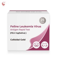 Test rapide antigénique du virus de la léukémie féline (FeLV) – Détection P27 d'inféctiose active chez le chat – Sang total et sérum – Diagnostic vétérinaire en 10 minutes