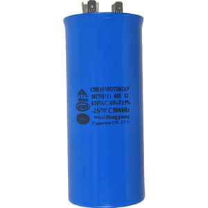 Condensador de motor Wuxi Hongguang CBB65 420VAC 69uF para motor de compresor de aire acondicionado - Product Image 1