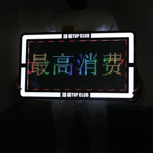 Letrero LED con Pantalla de 3mm de Píxeles, 1500 cd de Brillo, Móvil, para Discotecas, Resistente al Agua IP20, Blanco, Dorado, Amarillo, Azul Hielo, Siete Colores - Product Image 4