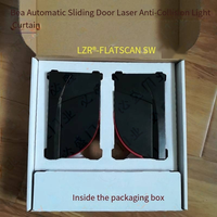 Tirai Sensor Laser, keamanan pintu datar induktif otomatis, anti-tabrakan, gorden cahaya, baja antikarat, bengkel Modern, rumah sakit