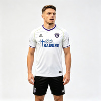 Maillot de football rétro au design classique, vêtements de sport décontractés personnalisés, maillots de football