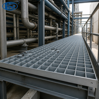 Grille de protection en acier inoxydable pour plateforme de pénétration de tuyaux, passerelle, usine industrielle, forme personnalisée, grille métallique pour sol, parc et zone incendie