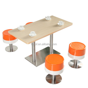 Nhà Hàng Thức Ăn Nhanh <span class=keywords><strong>KFC</strong></span> Bàn Ăn Và Ghế Kết Hợp Trà Sữa Món Tráng Miệng Burger Cửa Hàng FRP Phân Bảng Và Ghế - Product Image 5