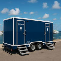 Luxe 8.5m événements en plein air mariage toilettes publiques Portable douche maison Portable toilettes toilettes remorques