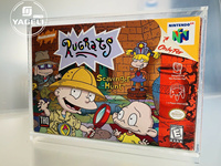 Boîte de jeu vidéo en acrylique écologique de 3 mm d'épaisseur, sur mesure, Super Nintendoed SNE SN64, boîte de présentation en plexiglas