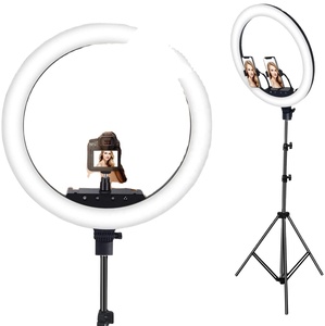 AIKE Global - Aro de Luz LED para Fotografía y Maquillaje de 26 cm/10 Pulgadas, 162 LED, Temperatura de Color Ajustable de 3000-6000K, 2 Soportes para Teléfono - Product Image 5