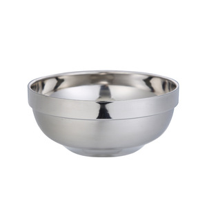 Chef Meis Stainless Steel Bowl Double Walled Heat Insulating For Household Use Adults Children Students - Product Image 1