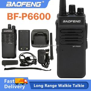 Walkie-Talkie Portátil BF-P6600 de 5W y 16 Canales, Largo Alcance, Comunicación UHF Bidireccional, Negro, 2000mAh, IPX-1 - Product Image 6